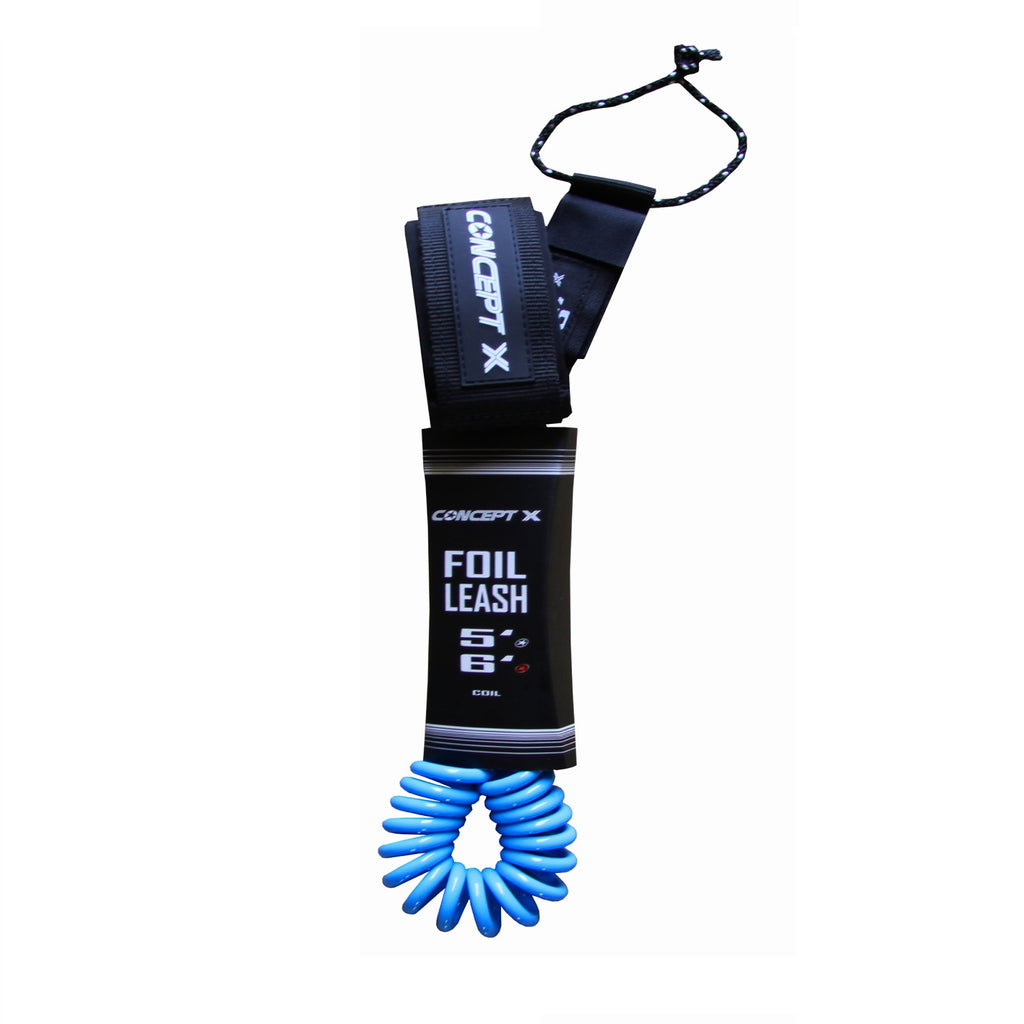 Produktbild Concept X Foil Leash gekringelt blau